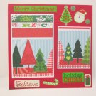 "Merry Christmas Believe"-Premade Scrapbook Page -8x8 Layout