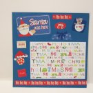 "Santa Was Here"-Premade Scrapbook Page -8x8 Layout