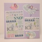 "Snow Angels"-Premade Scrapbook Page -8x8 Layout