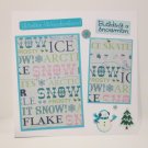 "Winter Wonderland"-Premade Scrapbook Page -8x8 Layout
