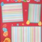 "Easter Chick"-Premade Scrapbook Page -8 1/2 x 11"  Layout