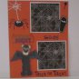 "Fright Nigh Trick or Treat"-Premade Scrapbook Page -8 1/2 x 11"  Layout