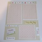 "Silly Summer Smiles"-Premade Scrapbook Page -8 1/2 x 11"  Layout