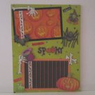 "Spooky Halloween"-Premade Scrapbook Page -8 1/2 x 11"  Layout