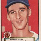Warren Spahn 1952 Topps #33 Baseball Card EX Condition