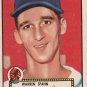 Warren Spahn 1952 Topps #33 Baseball Card EX Condition