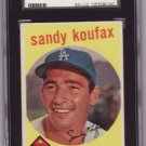 Sandy Koufax 1959 Topps #163 SGC 80 EX/NM
