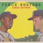 Fence Busters Hank Aaron / Eddie Mathews 1959 Topps #212 EX