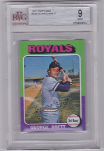 George Brett 1975 Topps 228 Mini Rookie Baseball Card Bvg 9 Mint 