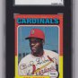 Bob Gibson 1975 Topps #150 Mini Baseball Card SGC 84 NM 7