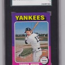 Thurman Munson 1975 Topps #20 Mini Baseball Card SGC 84 NM 7
