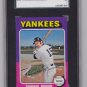 Thurman Munson 1975 Topps #20 Mini Baseball Card SGC 84 NM 7