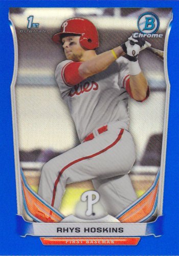 Rhys Hoskins 2014 Bowman Chrome Draft Pick Blue Refractor 333/399 CDP122