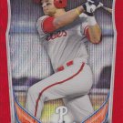Rhys Hoskins 2014 Bowman Chrome Draft Pick Red Wave Refractor CDP122 (03/25) ROOKIE CARD