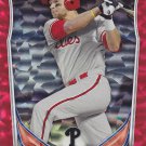 Rhys Hoskins 2014 Topps Bowman Draft Pick Red Ice DP122 ROOKIE CARD 112/150