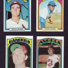 1972 Topps Baseball Cards - Lot of 50 Different including HOF & Semi-Stars