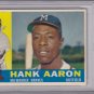 Hank Aaron 1960 Topps #300 Baseball Card Graded PSA 4 VG-EX ( HOF ) BRAVES