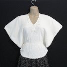 Vintage Cotton 60s Boho Hippie Angel Top Small