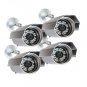 (4) 1/3" Sony CCD Wide Angle Night Vision Surveillance Security 540TVL High Def IR Camera