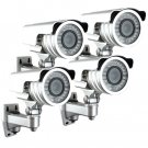 (4) 1/3" Sony Color CCD Vari-focal Night Vision Surveillance Security 560TVL High Def IR Camera