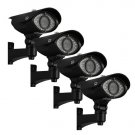 (4) 1/3" Sony Color CCD Wide Angle Night Vision Surveillance Security 560TVL High Def IR Camera