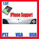 4 Ch Channel H.264 1.5TB HDD Security CCTV 120fps DVR System With VGA PTZ Control