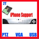 4 Ch Channel H.264 2TB HDD Surveillance Security CCTV 120fps DVR System With