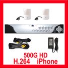 2 Camera H.264 Video CCTV Security Surveillance System