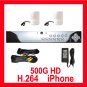 2 Camera H.264 Video CCTV Security Surveillance System