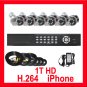 6 Camera 1TB HD CCTV Security Surveillance DVR System
