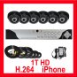 COMPLETE 6 CAMERA VIDEO SURVEILLANCE SECURITY SYSTEM