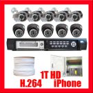 H.264 16 CHANNEL DVR 10 SONY CCD CAMERA VIDEO SYSTEM