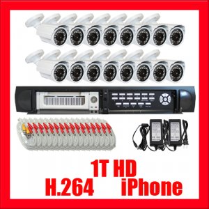 16 CAMERA 1TB HD H.264 SECURITY NIGHT VISION DVR SYSTEM
