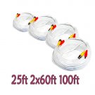 4 PACK MIX LENGTH VIDEO POWER SECURITY CAMERA CABLE