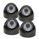(4) 420 TVL 0 LUX Night Vision CCTV Wide Angle  Camera
