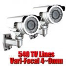 (2) 1/3" SONY COLOR CCD SURVEILLAN​CE SECURITY CAMERA