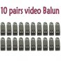(20) 1 PORT PASSIVE CCTV CAMERA VIDEO BALUN TRANSCEIVER
