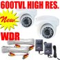 2 x 600 TVL Wide Dynamic Range White Dome Indoor Camera
