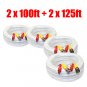 100 125 ft Video Power Siamese Security CCTV DVR Cable