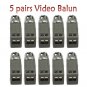 (10) 1 PORT PASSIVE CCTV CAMERA VIDEO BALUN TRANSCEIVER
