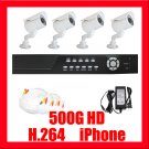 4 High Def Camera CCTV Security Surveillance DVR System