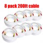 Lof of 8 Power Video Siamese Surveillance System Cable