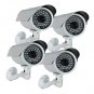 4 Pack 1/3" Sony CCD CCTV IR 115ft Night Vision Camera