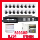 16 CAMERA H264 500G HD DVD BURNER SECURITY DVR SYSTEM