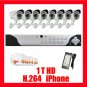 COMPLETE H264 8 CH DVR CAMERA VIDEO SURVEILLANCE SYSTEM