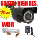 1/3" SONY CCD CAMERA with 600 TVL, WDR, OSD MENU