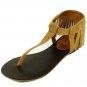*Raw* Thong Sandel w/ Fringed Back