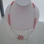 Item number 028: Pink cat eye necklace