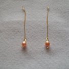 Item Number 006E   Pink salt water pearl drop earrings