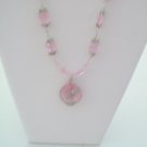 Item number: 032  Pink Glass Necklace